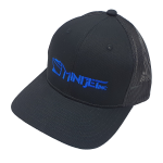 Minijet Hat Black with Blue Logo
