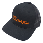 Minijet Hat Black with Orange Logo