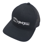 Minijet Hat Black with White Logo