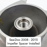 NEW Seadoo Impeller Rear Face Detail w Spacer Installed