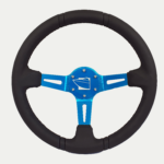 13inch Round Steering Wheel Light Blue