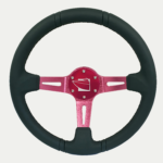 13inch Round Steering Wheel Pink