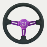 13inch Round Steering Wheel Purple