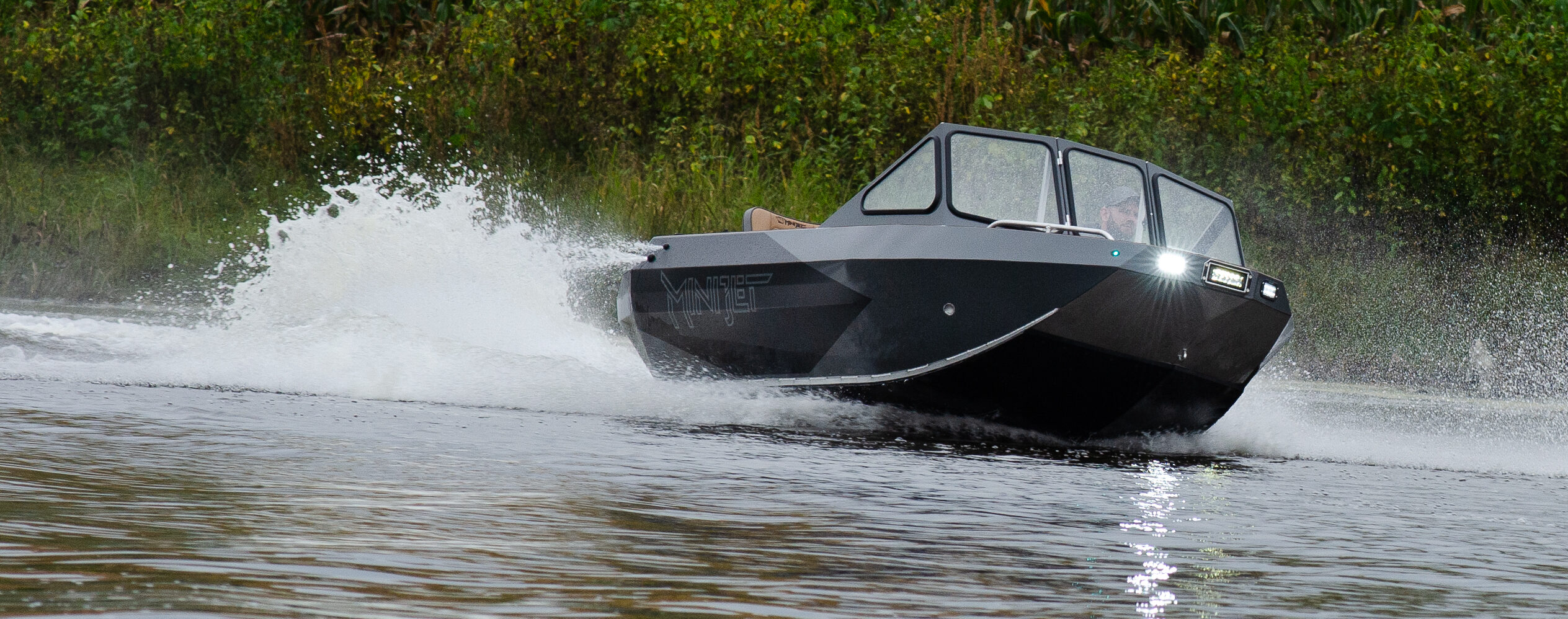 Minijet Rover, jet boat, running lights