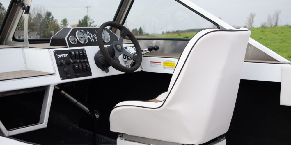 minijet defender, jet boat console, twin engine